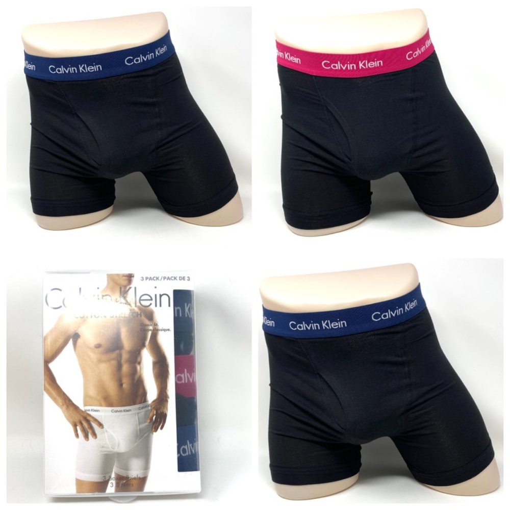 💖MEGA SALE💖Calvin Klein 3-Pack Cotton Stretch Dark Blue Boxer Brief NU2666916